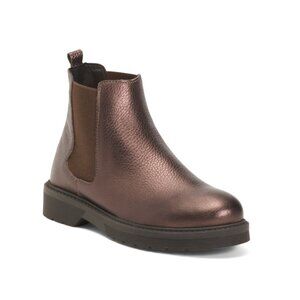 RIZZOLI bronze Made In Italy Leather Chelsea Booties